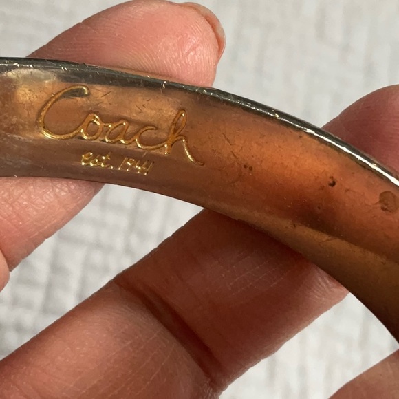 Guc Coach multicolored Legacy bangle bracelet - Picture 2 of 4